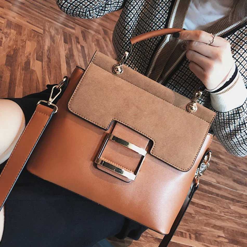 Designer Women Bag Vintage Buckle Matte Leather Handbags Luxury Shoulder Crossbody Bags for Women Famous Brand Summer Style Sac Z250928
