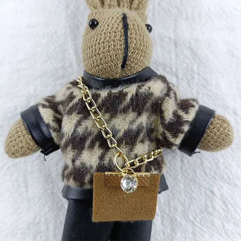 Rabbit Cute Plush Doll Keychain Creative Keychain Bag Pendant Plush Toy Shirt Fashion Rabbit Ornaments Children Christmas GiftXJ250928