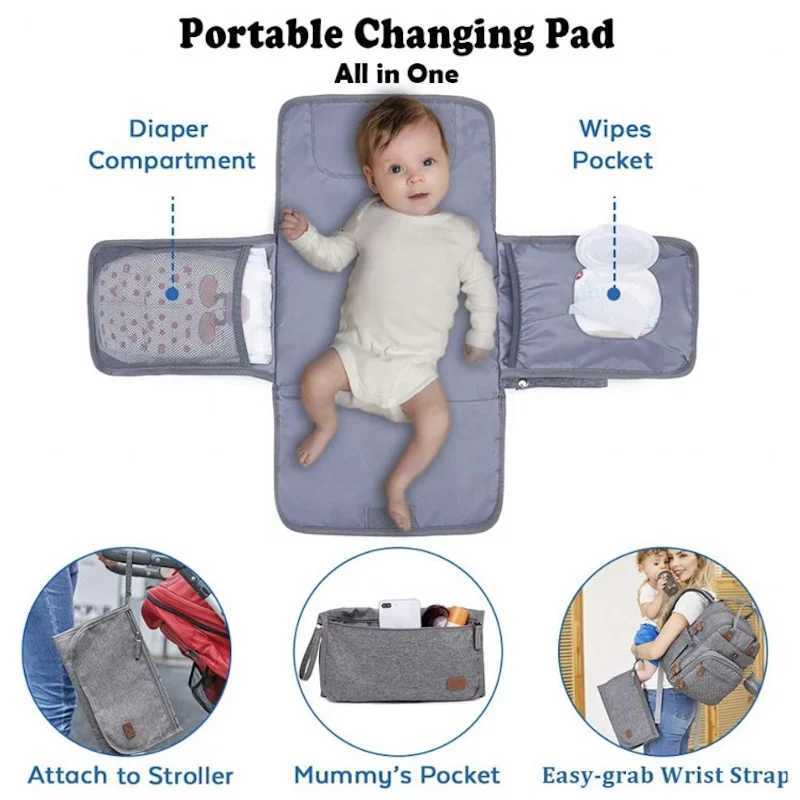 PANGDUBE 3pcsset Largecapaci Daddy Bag Multifunctional Mommy Father Backpack Waterproof Materni bag for baby Diaper BagXJ250928