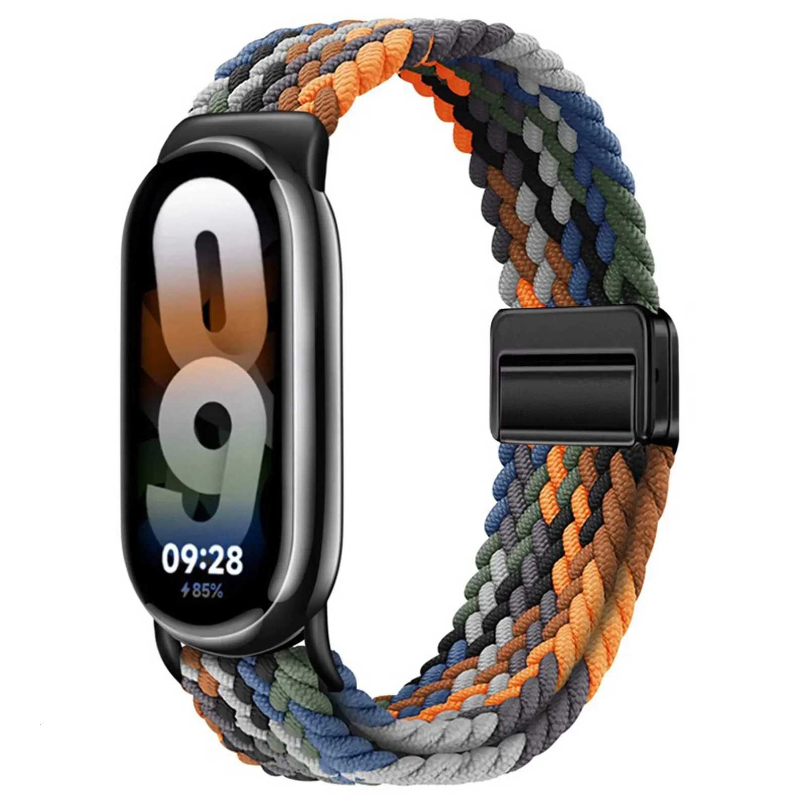 Loop Nylon Strap for Xiaomi Band 10 9 Adjustable Magnetic Buckle Mi Band 9 Bracelet Weave Wristband for Mi Band 8 Accessories W250928