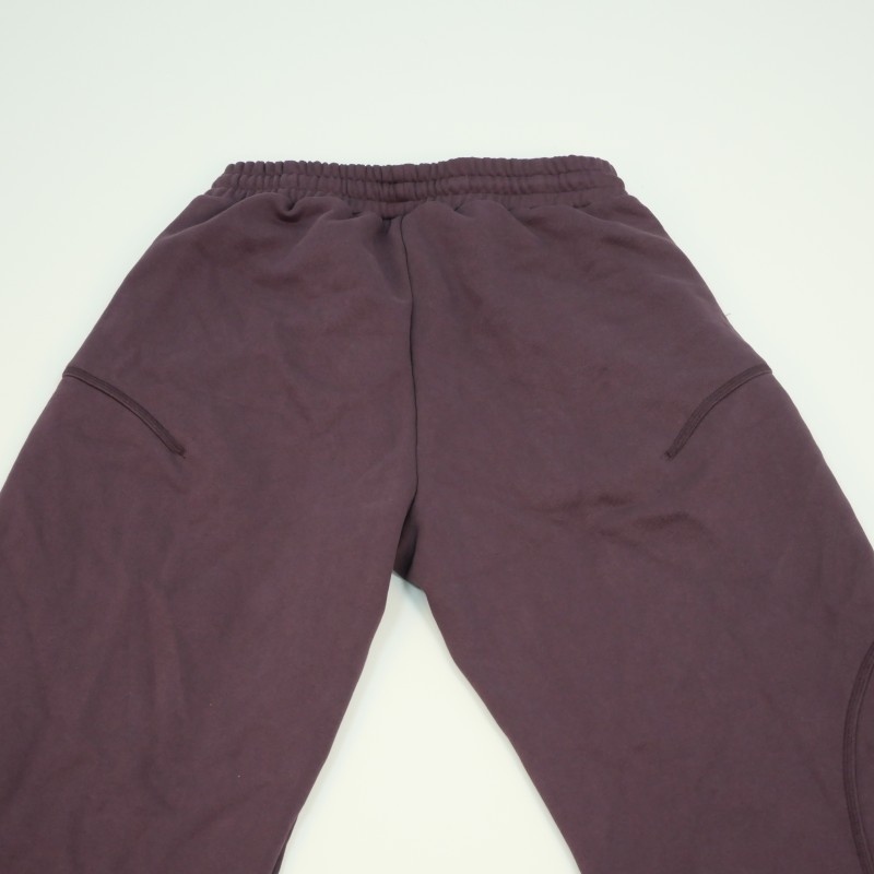 Autumn Men's Loose Cotton Pants - Line Patchwork Design, Retro Casual Style, Breathable, Customizable Pattern-06007