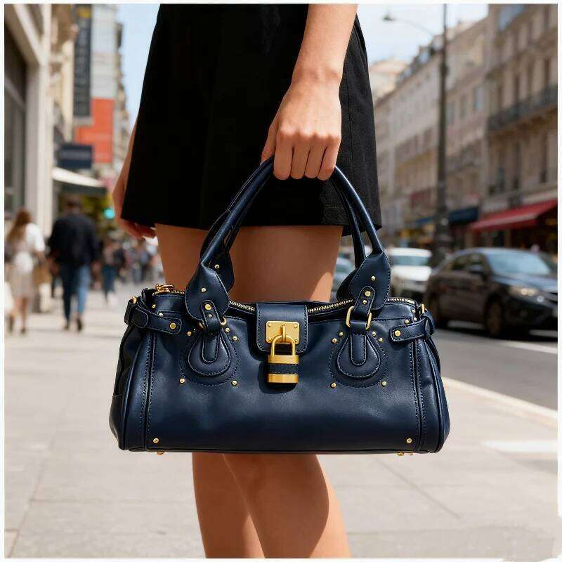 Padlock Tote Classic Large-capacity Shoulder Bag Designer Top Double Handle Handbag Horizontal Soft Leather Briefcase
