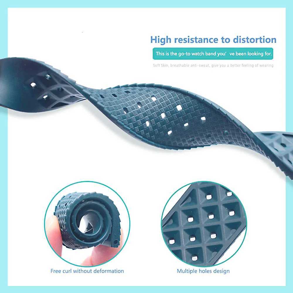 Tropical SilICONe WATCH Band Quick Release WATCH Band 18mm 20mm 22mm Rubber Tropic Smart WATCH StrAP W250928