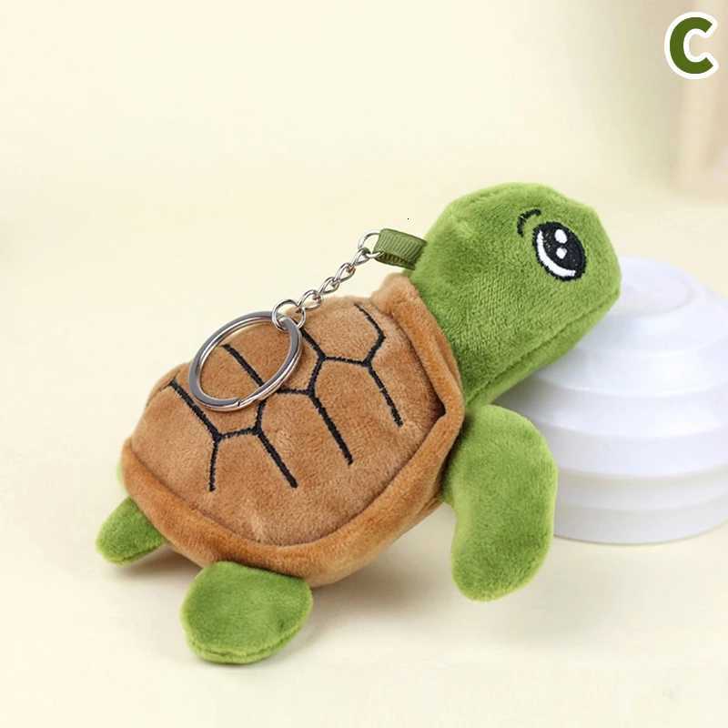 Tortoise Plush Toy Cartoon Turtle Marine Animal Pendant Soft Stuffed Keychain Backpack Car Bag Key Ring Decor Kid GiftXJ250928