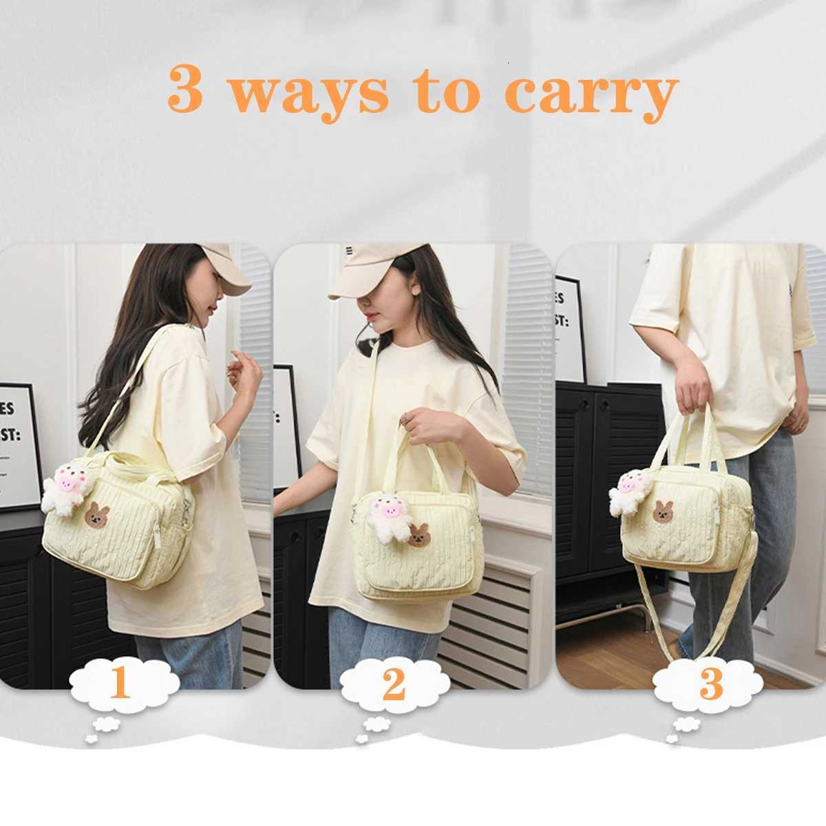 YANZAI Baby Diaper Bag Tote Mommy Bag Cute Baby Nappy Bag Stroller Bag Crossbody Materni Bag Travel Bag Baby Storage BagXJ250928