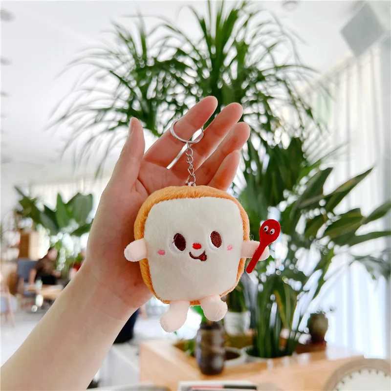 5 PCs Set Creative New French Fries Burger Hanging Bag Couple Plush Hanging Decoration Girl Heart Car Keychain Little DollXJ250928