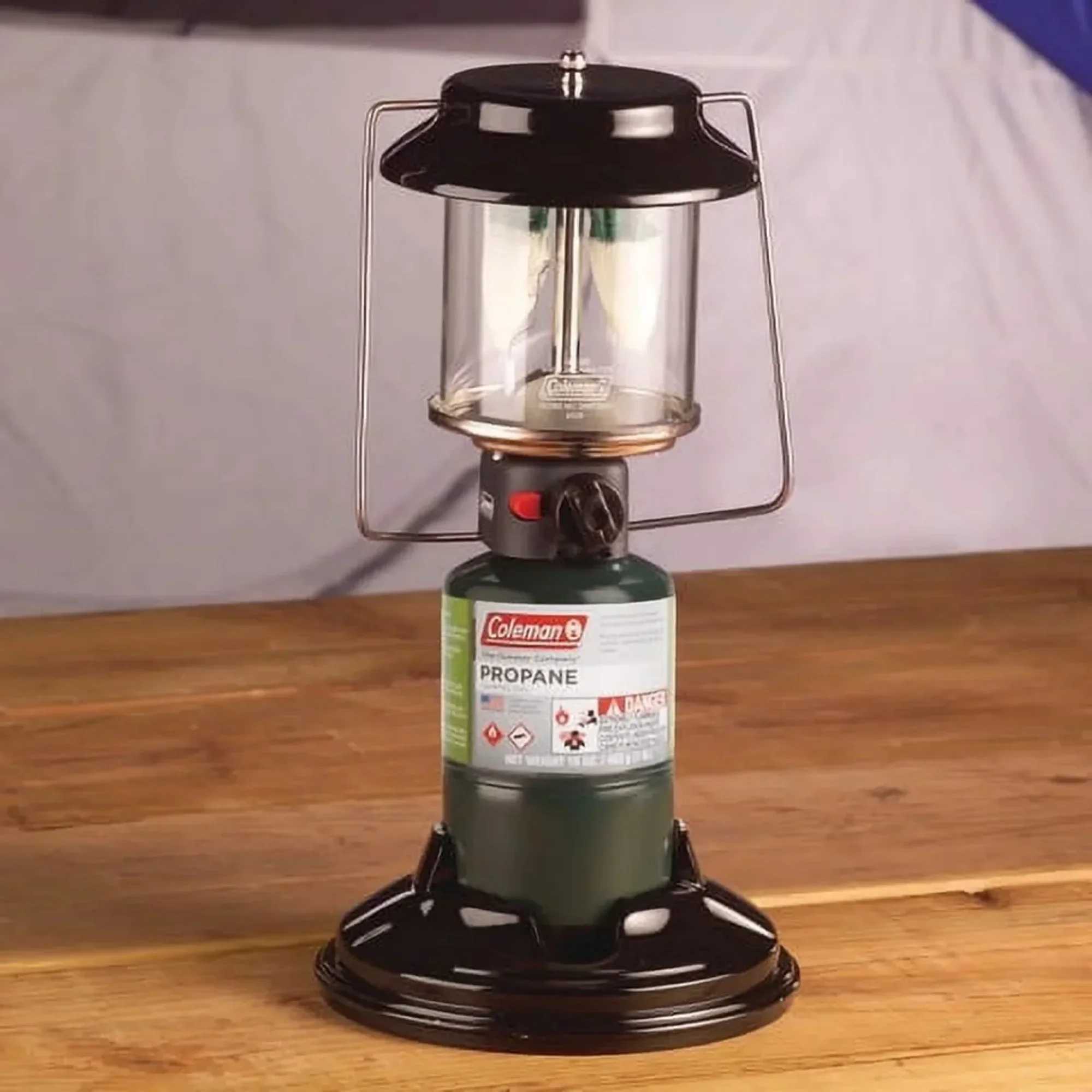 Powerful 810Lumen Propane Lantern with Case Perfect for Camping Hiking Emergency Prep C250928