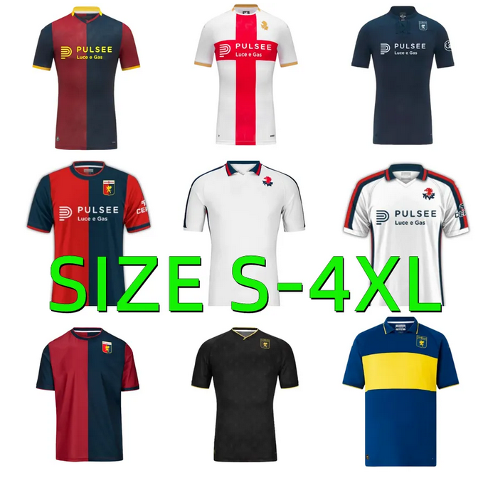 24 25 26 GENOA C.F.C. Soccer Jerseys 2025 2026 BALOTELLI Rossoblu PUSCAS CODA EKUBAN YALCIN RETEGUI BADELJ ILSANKER STROOTMAN SABELLI PAJAC Grifone football shirt