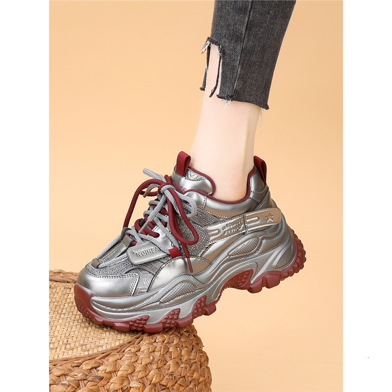 Designer's Water Diamond Thick Bottom Dad and Women's Shoes 2025 New Casual Sports Shoes