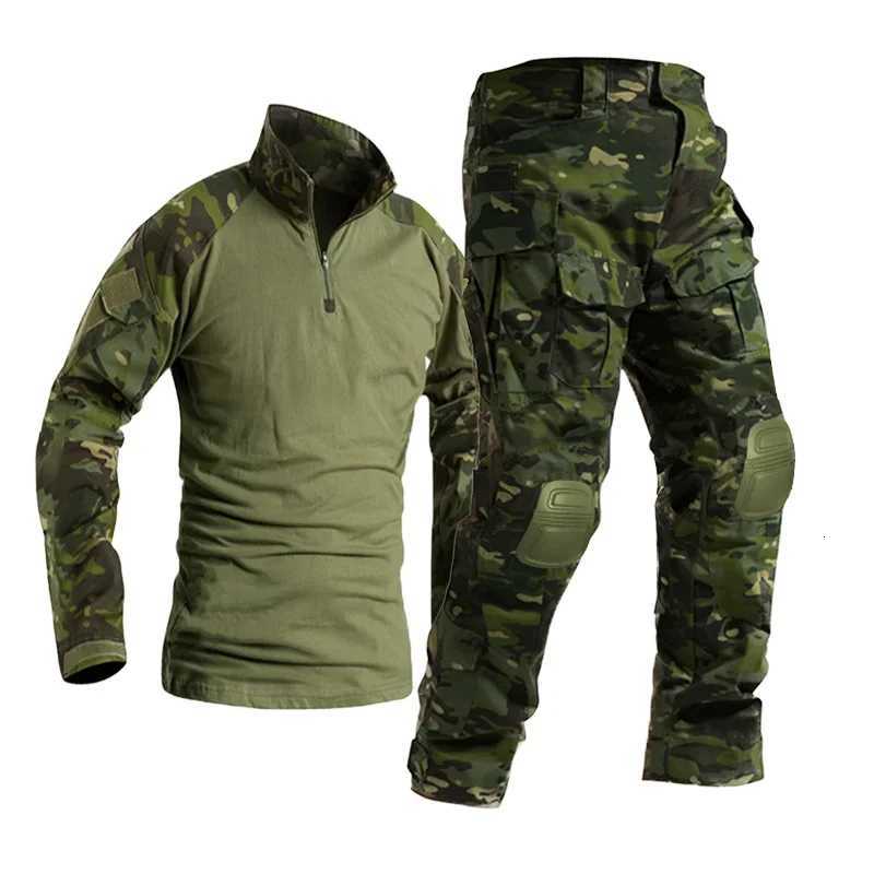 GEN2 camouflage suit for mens wearresistant outdoor fishing camping training clothing green clothing W250928