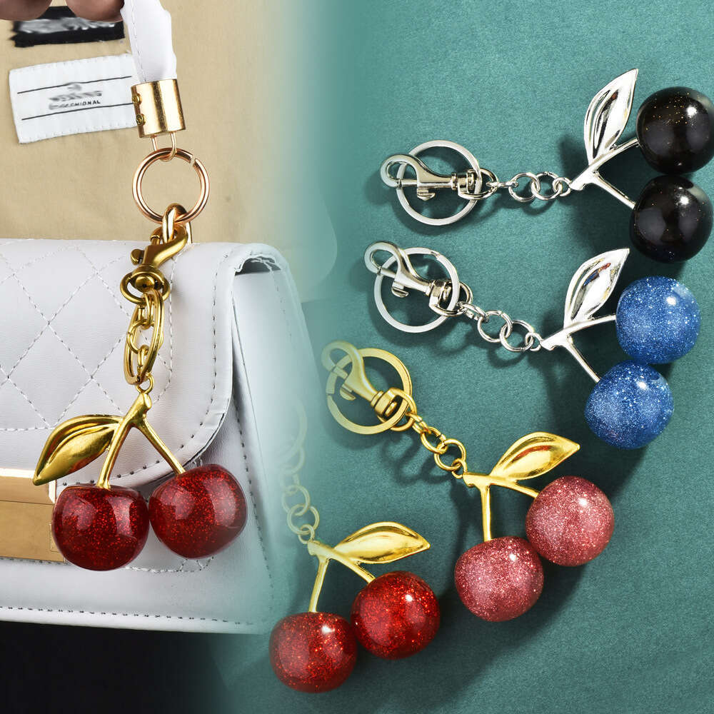 New Cherry Pendant Women's Bag Accessories Exquisite Car Keychain