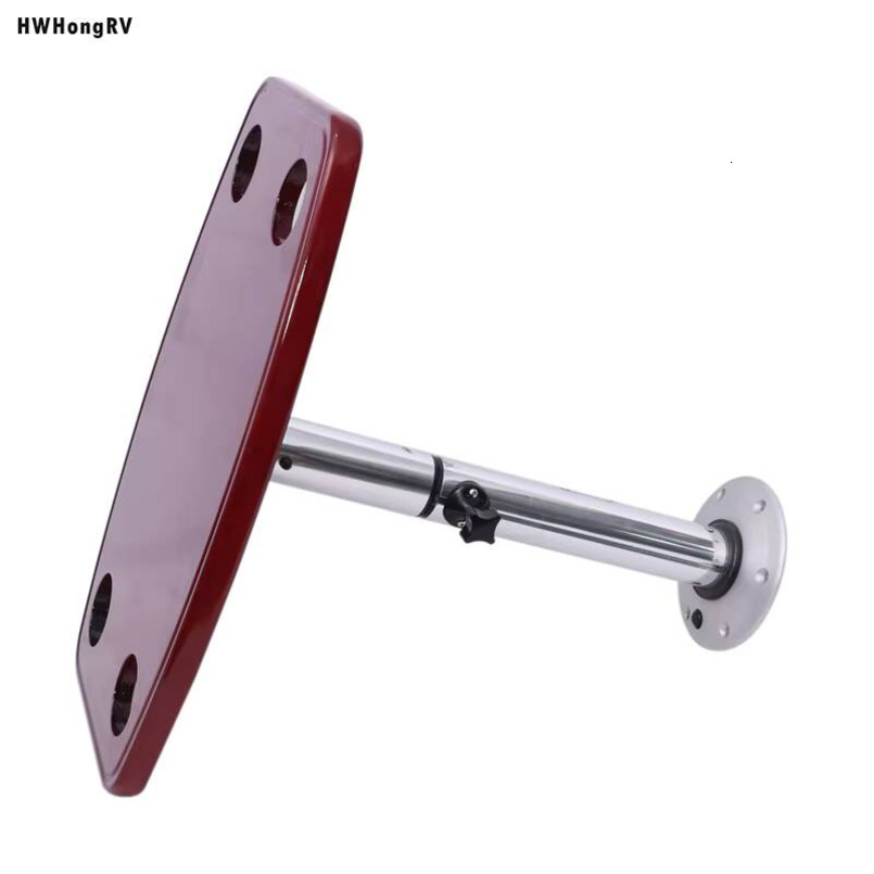 HWHongRV Easy-to-Disassemble Camping Car RV Telescopic Table Legs with Oak Tabletop Aluminum Alloy