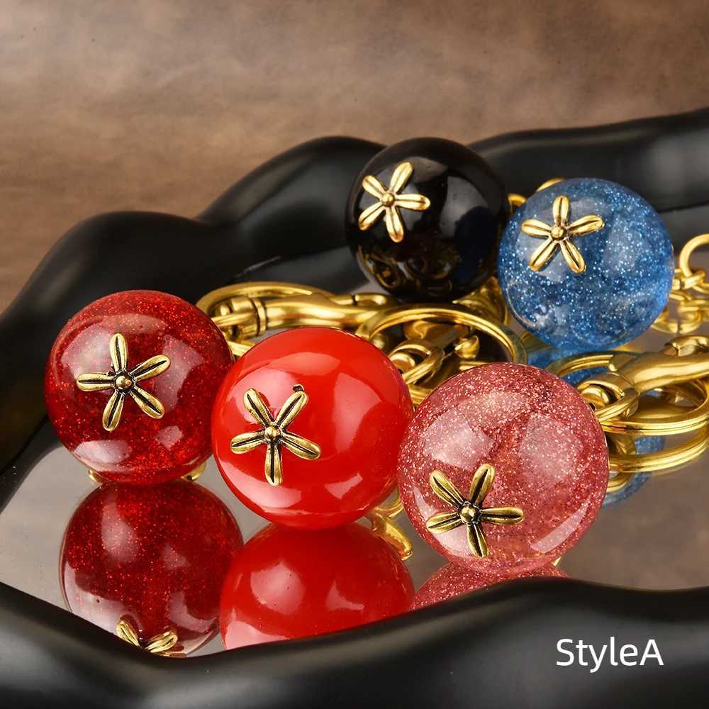 Luxury Ornaments Cherry Keychain 3D Crafts Key Decoration Crystal Cherry Pendant Handbag Jewelry Bag Accessories Car Keyring Hanging Y250929as