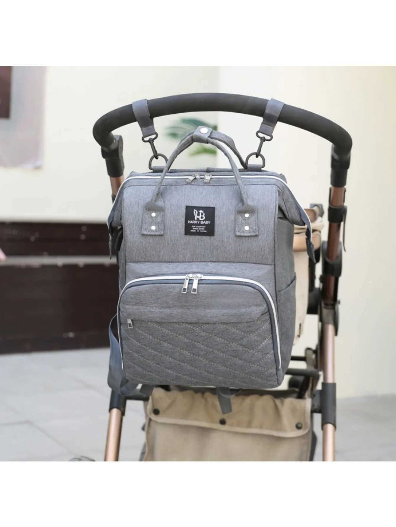 Mommy Diaper Bags Baby Stroller Hanging Bag Mother Large Capaci Nappy Backpacks with Changing Mat Convenient Baby Nursing BagsXJ250928