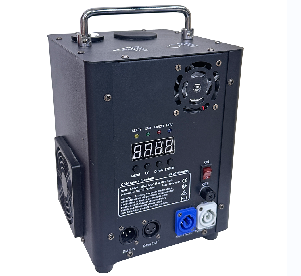 Stage Lighting Accessories Professional Cold Spark Fountain Machine - Electronic Spray Flower Machine with DMX Control, Ideal for Events & Shows JQ000
