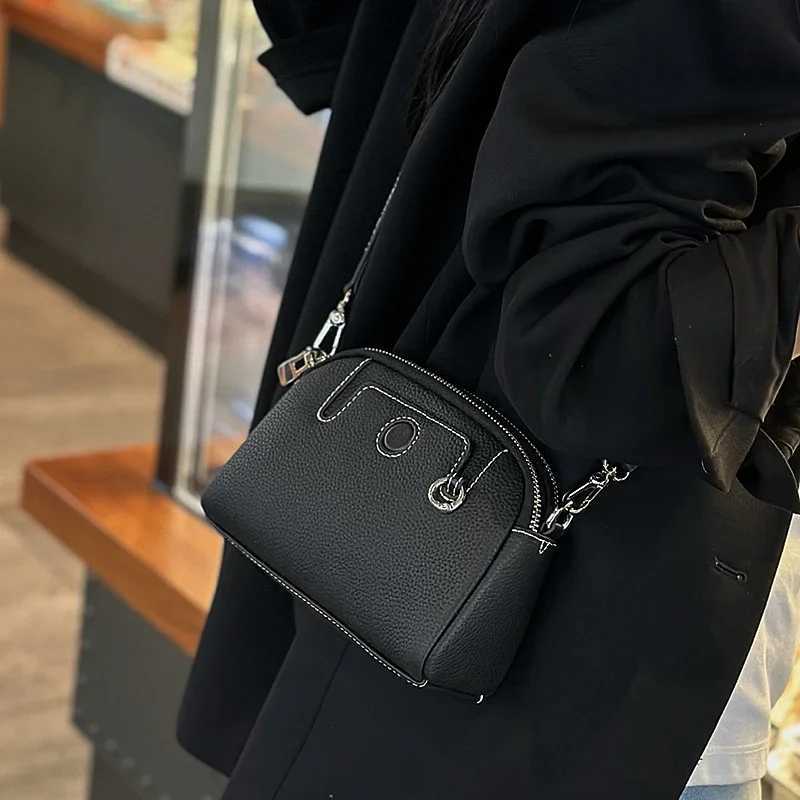 Ladies Commute Soft Retro Cowhide Handbags Womens Natural Cow Leather Shoulder Bag Female Fashion Luxury Design Crossbody Bags Z250928