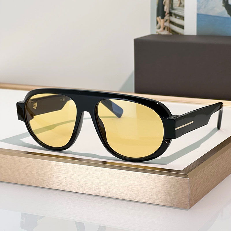Elliptical designer womens sunglasses FT1102 mens TURNER SUNGLASSES TURNER SUNGLASS acetate fiber frame side spoiler design Leisure party shooting style UV400
