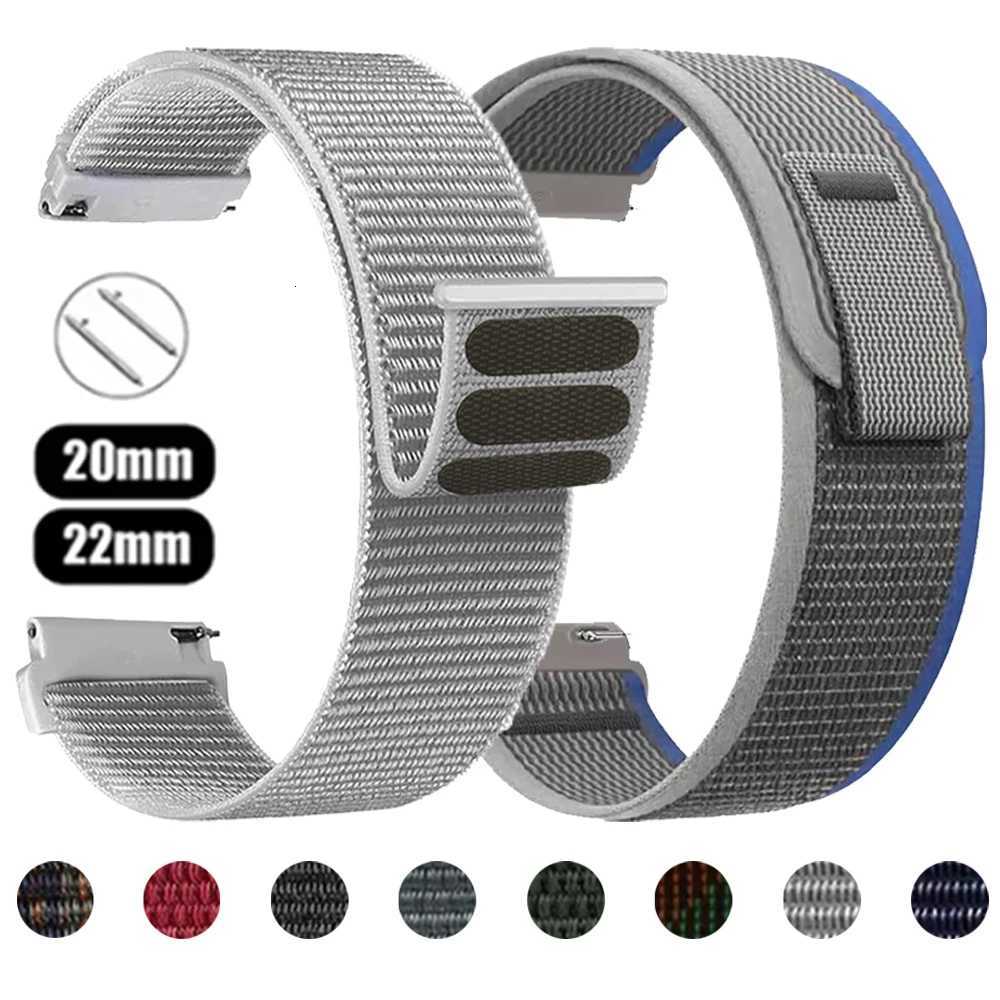 Nylon Loop 22 20mm Watch Strap for HUAWEI WATCH GT 54 Pro 46mm Bands GT 2 3 SE HONOR Magic Watch4 GS 3 Pro Replacement Bracelet W250928