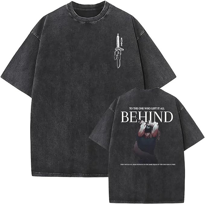 European & American Washed Vintage Short-Sleeve T-Shirt - American Retro Anime Short-Sleeve T - TT8211