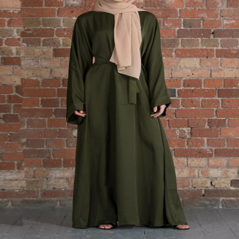 Abaya Muslim Long Dress Ramadan Women Clothing Dubai Turkey Kaftan Robe Longue Musulmane Vestidos Largos Thin Clothes 240715