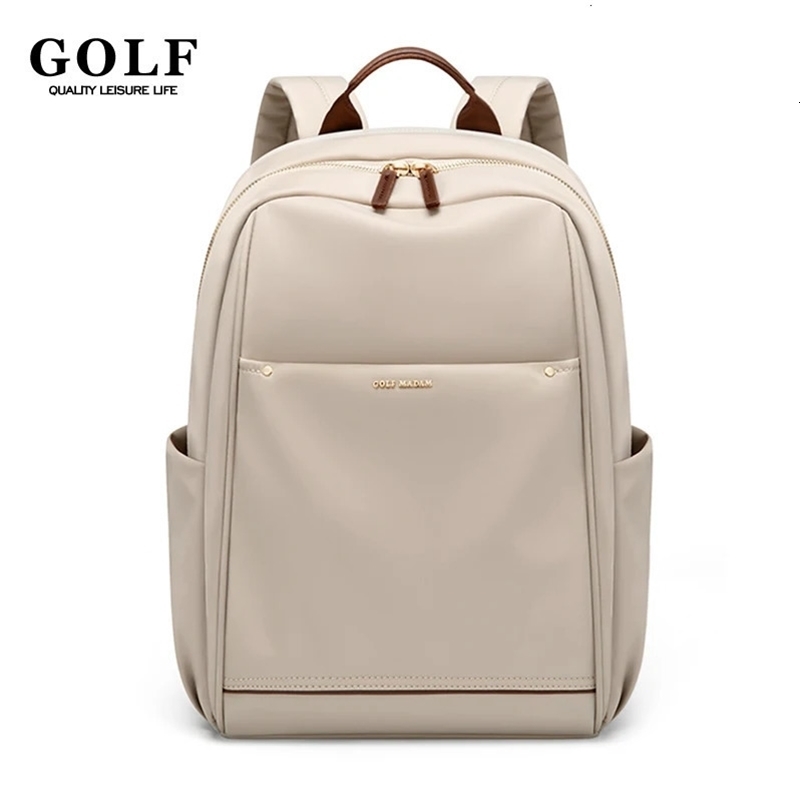 Golf 14 inch laptop backpack womens backpack aesthetics adult university bag large capacity fashionable computer bag 2024 240704bj