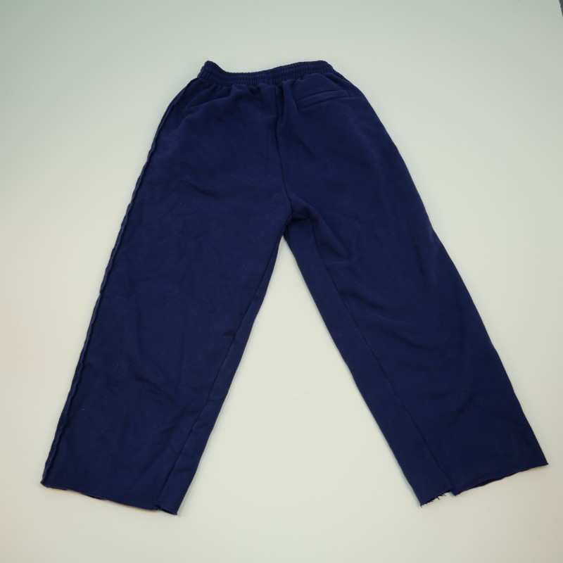 Casual Male Long Pants Made from Soft Durable Fabric Highlighting a Distinctive Sewn-on Artistic Motif-06008