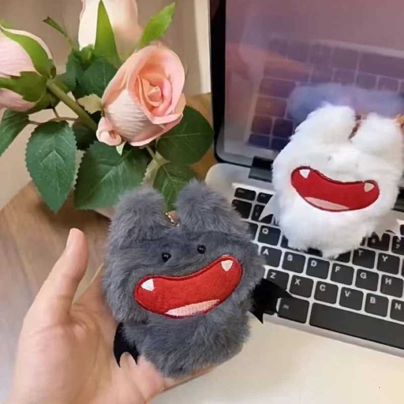 Creative New Cute Bat Plush Keychain Lucky Devil Furry Bag Pendant Funny Key Ring Pendant KeychainXJ250928