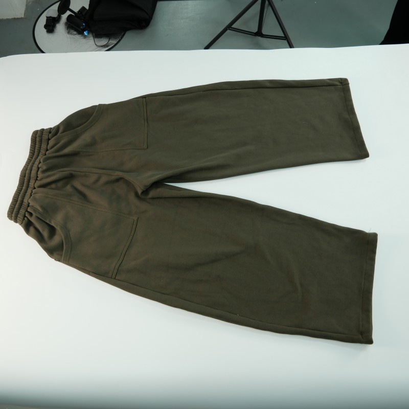 Men's Casual Cotton Blend Pants with Unique Embroidered Design-06011