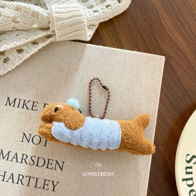 Kawaii Dog Dachshund Plush Keychain Doll Cartoon Puppy Stuffed Keyring Cute Key Holder Pendant Bag Hanging Decor Couple GiftsXJ250928