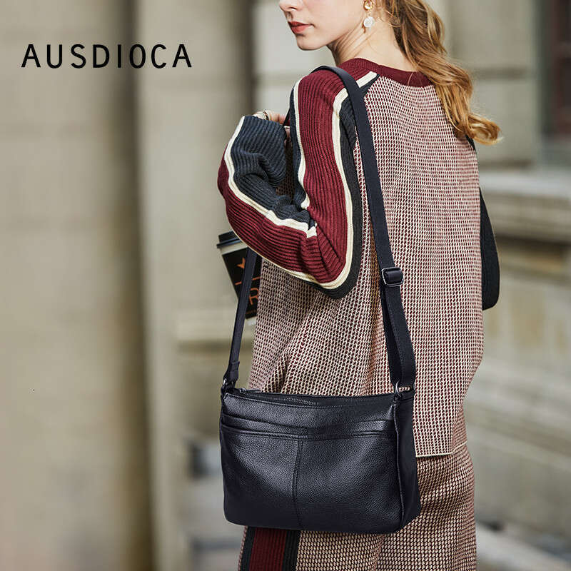 designer bag Luxury bag New Top Layer Cowhide Middle-aged Women's Mom Multi-layer Genuine Leather Crossbody Bag