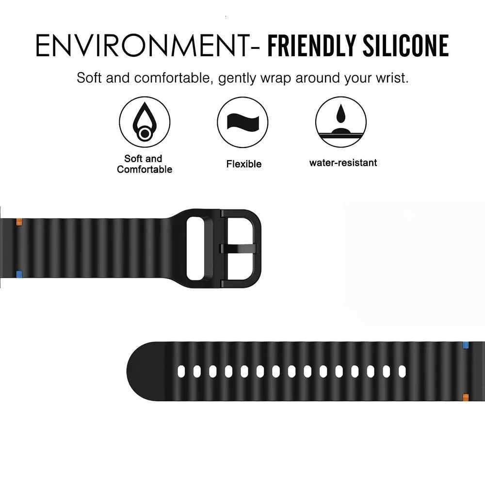 22mm 20mm Watch Strap For Huami Amazfit BALANCE Band GTR 4 2 2E GTR3 ProGTS 42 mini GTS 3Bip 3 Pro U S Silicone Wave Bracelet W250928