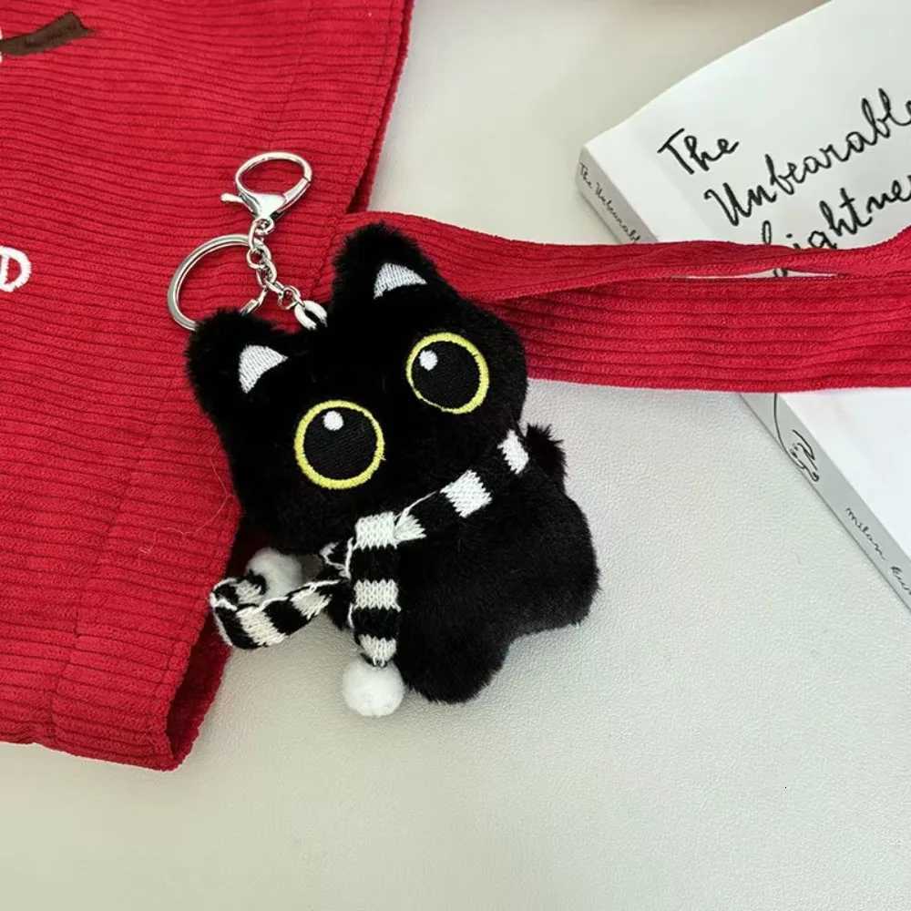 New Cute Black Cat plush toy Doll Small Pendant Cuddly Pillow Cushion Ins Black Cat Plush Toy Doll for Boy Girl Birthday GiftsXJ250928