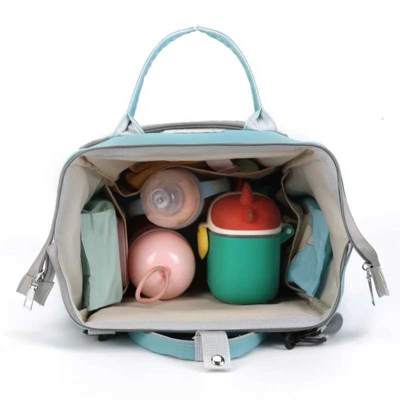 Baby Nappy Bag Mommy Materni Backpack Baby Diaper Bag For Stroller Fashion Printed Bear Large Capaci Waterproof Diaper BagXJ250928