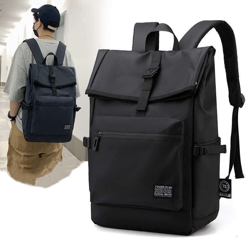 New Simple Men's Casual Travel Bag Laptop Lightweight College Student Backpack