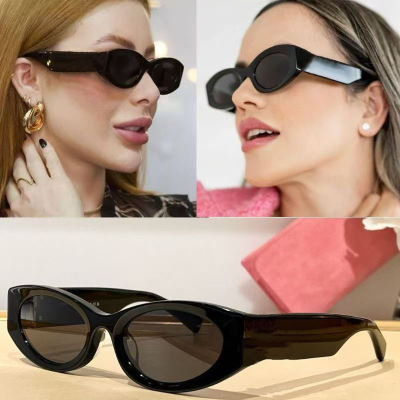 Fashion Sunglasses Designer Oval Frame Luxury Sunglasses Women's Radiation Protection UV400 Personalized Men's Retro Eyeglasses Lenses High-grade