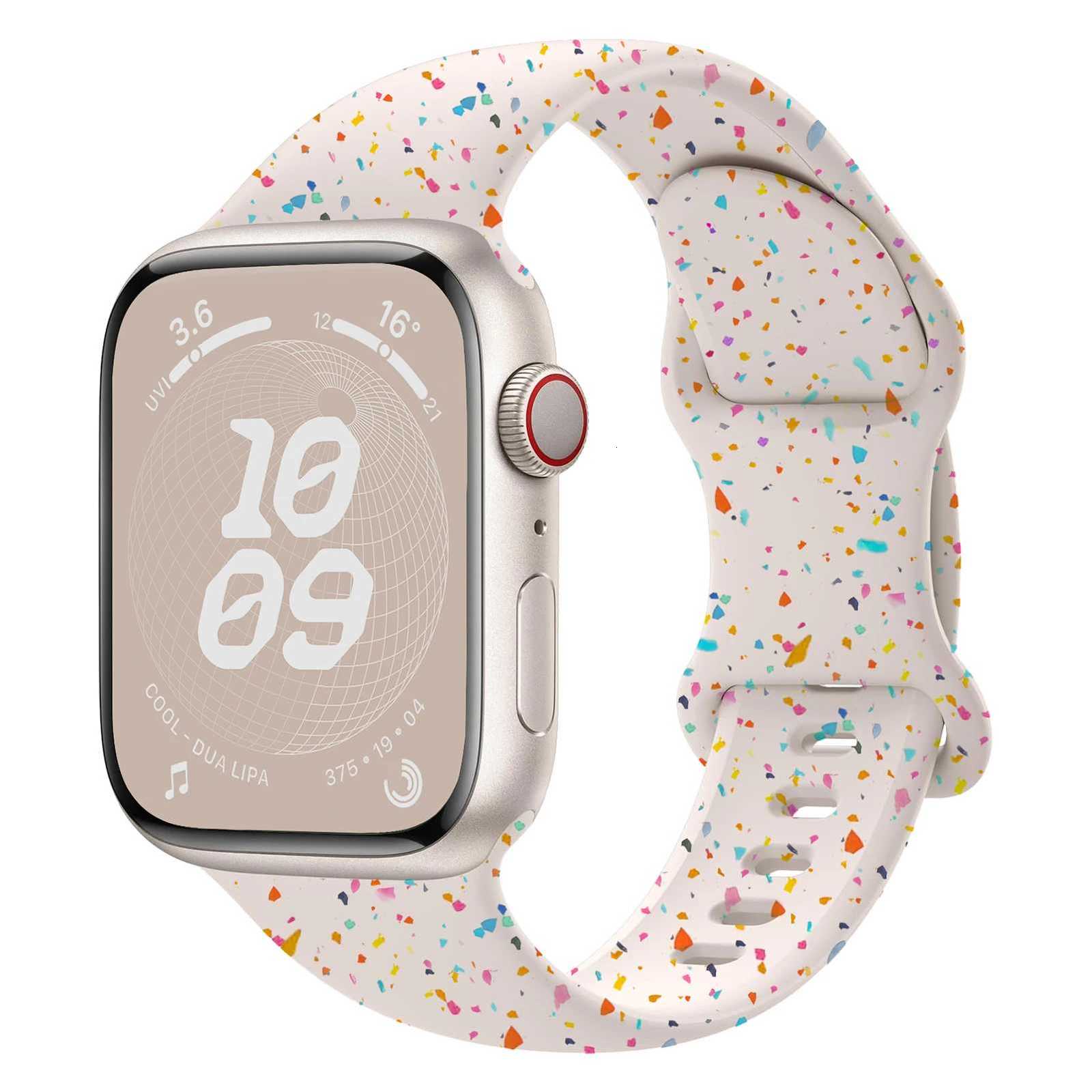 Sport Silicone Loop for Apple watch band 40mm 45mm 44mm 41mm 38mm 49mm Soft bracelet iwatch Series 9 8 7 6 5 3 SE Ultra 2 strap W250928