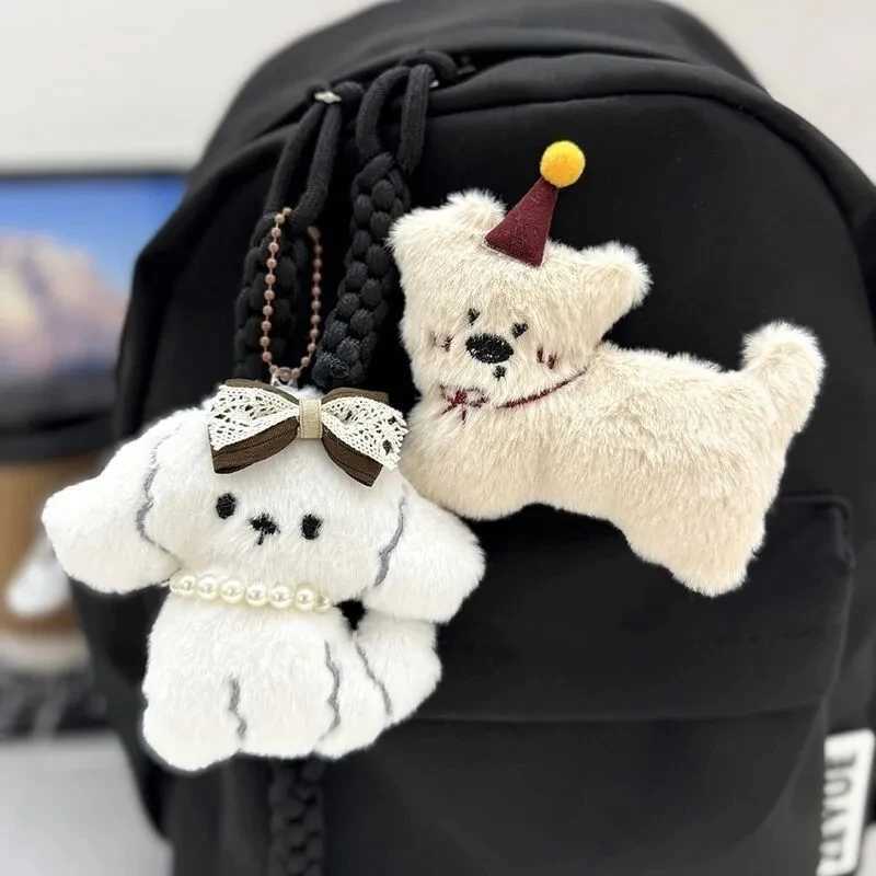 Cartoon Cute Dog Dachshund Plush Keychain Puppy Stuffed Doll Charms Keyring Cute Key Holder Bag Hanging Chains for Couple GiftXJ250928