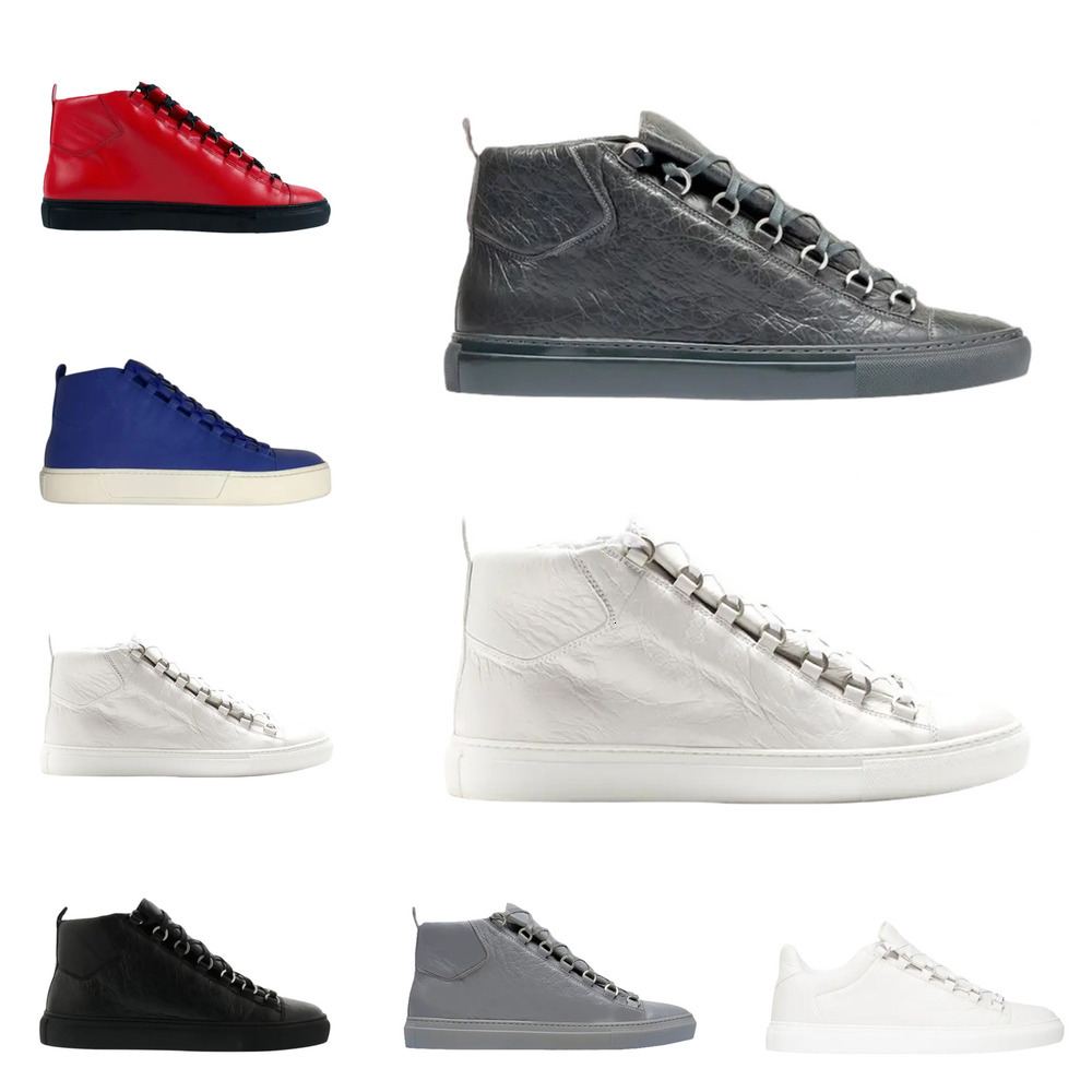 Mens Arena Low and High Top Genuine Leather Casual Sports New Style Sneakers Fashion Classic Versatile Shoes EU38-46