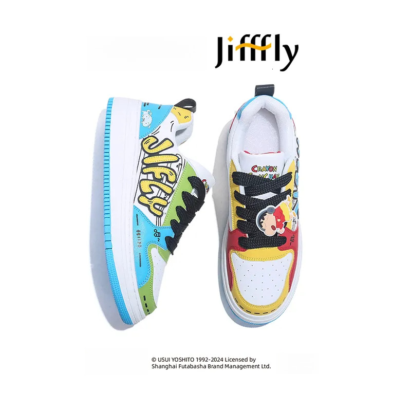 Jifffly Designer Crayon Collaboration Skate Shoes 2025 New Men's And Women's Thick-soled Casual Luxury Shoes Sports Sneakers Are Fashionable