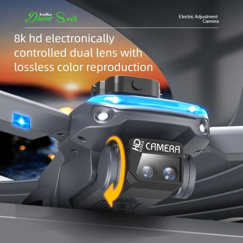 S HD Aerial Photography Brushless Drone Folding Quadcopter Optical Flow Obstacle Avoidance Remote Control Aircraft Toy