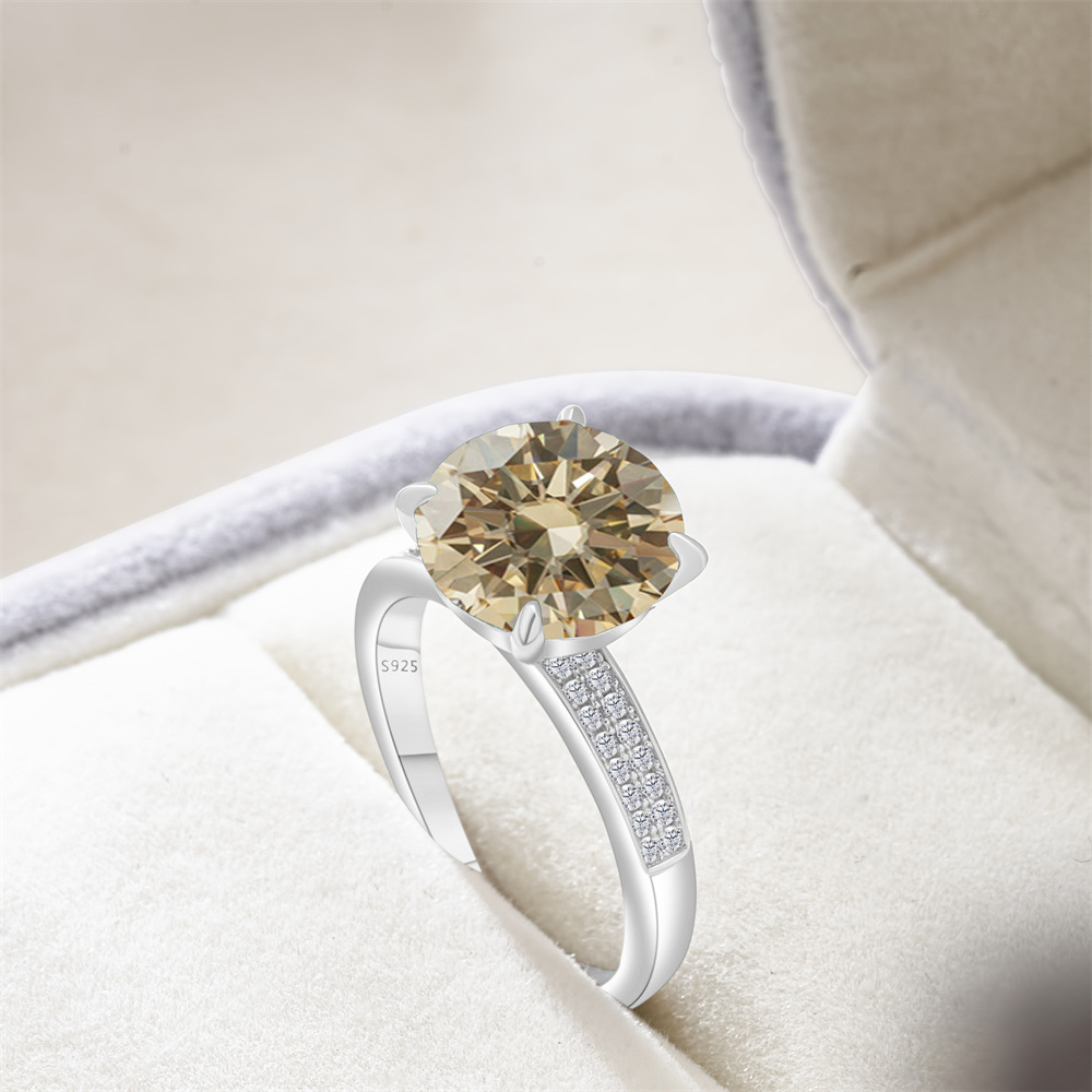 Designer rings for women 5CT luxury sterling silver moissanite ring set with GRA certification gift Valentine's Day gift wedding ring