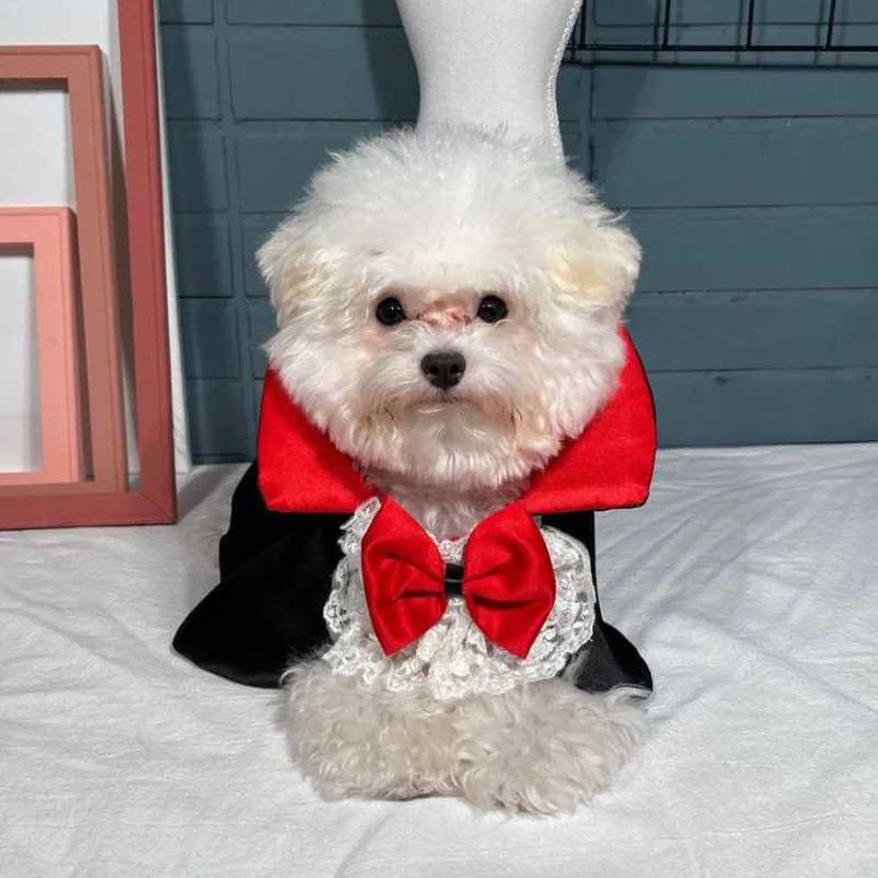 Halloween Pet Cosplay Vampire Cloak for Small Medium Dog Cat Puppy Costumes Kawaii Pet Christmas Festival Outfits X250928