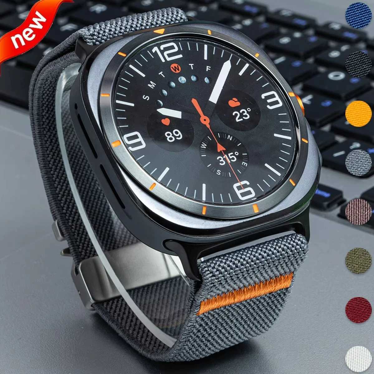 Parachute Strap For Samsung Galaxy Watch 8 40mm 44mm stretch Nylon correa pulseira Bracelet for Galaxy Watch 8 classic Band 46mm W250928