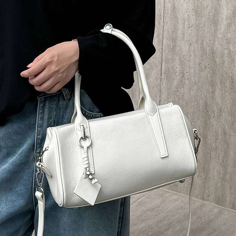 Women's Casual Cowhide Underarm Shoulder Bags Ladies Cow Leather Retro Crossbody Bag Female Portable Designer Handbags Suotong2509