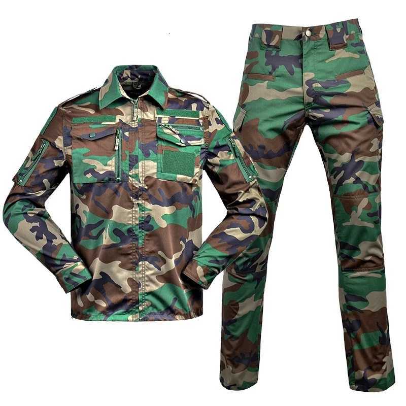 Olive Green Tactical Uniform for Mens Tactical Camouflage Combat Shirts Suit 728 Outdoor Uniform Hunting Uniform Work Clothes W250928