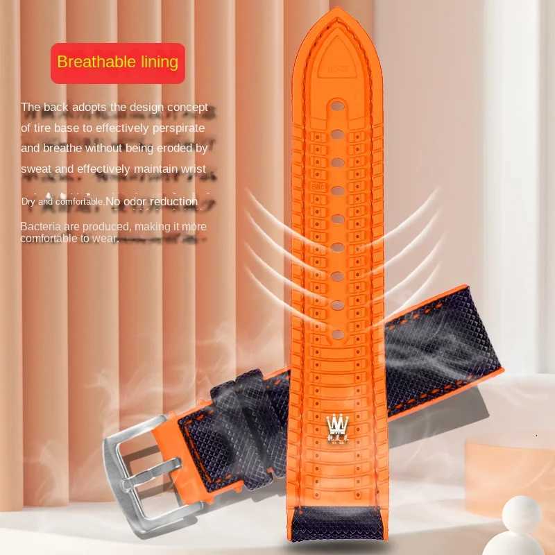 Canvas Nylon Rubber StrAP 20mm 22mm 24 Waterproof WATCHband for Men accESSories W250928