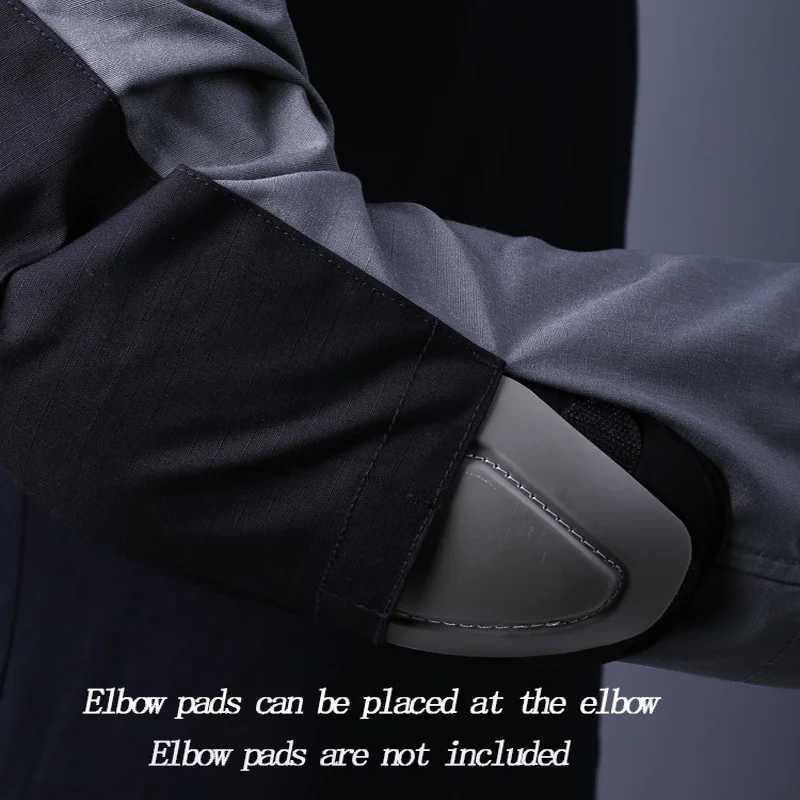 Paintball Work Clothing Uniform Multi Pockets Tactical Combat Camouflage Shirts Cargo Knee Pads Pants Suit W250928