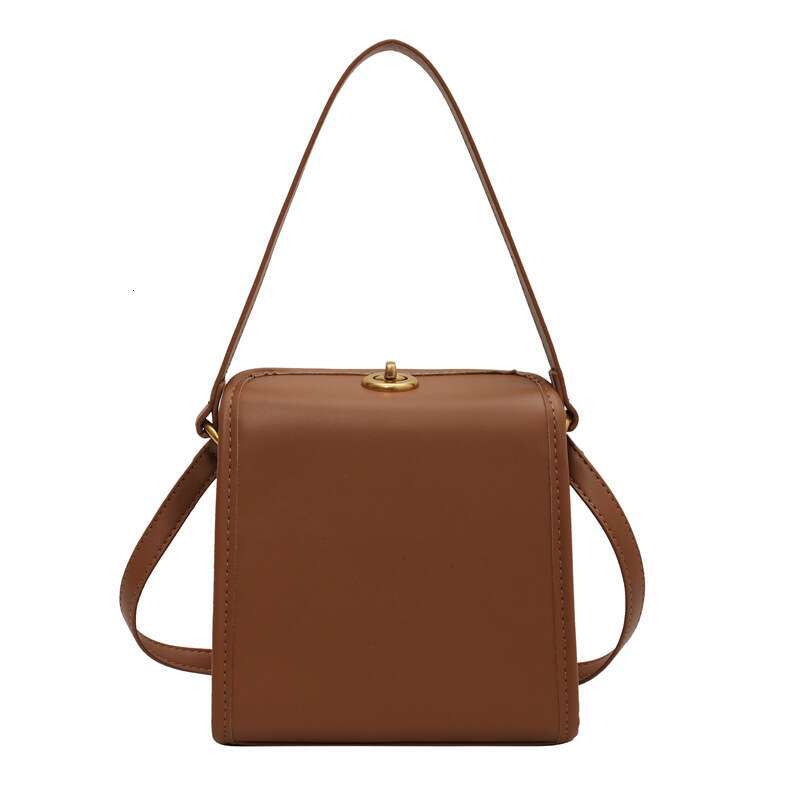 version Of The Ladies Multifunctional Fashion Small Square Solid Color Texture Crossbody Bag Leisure And Versatile