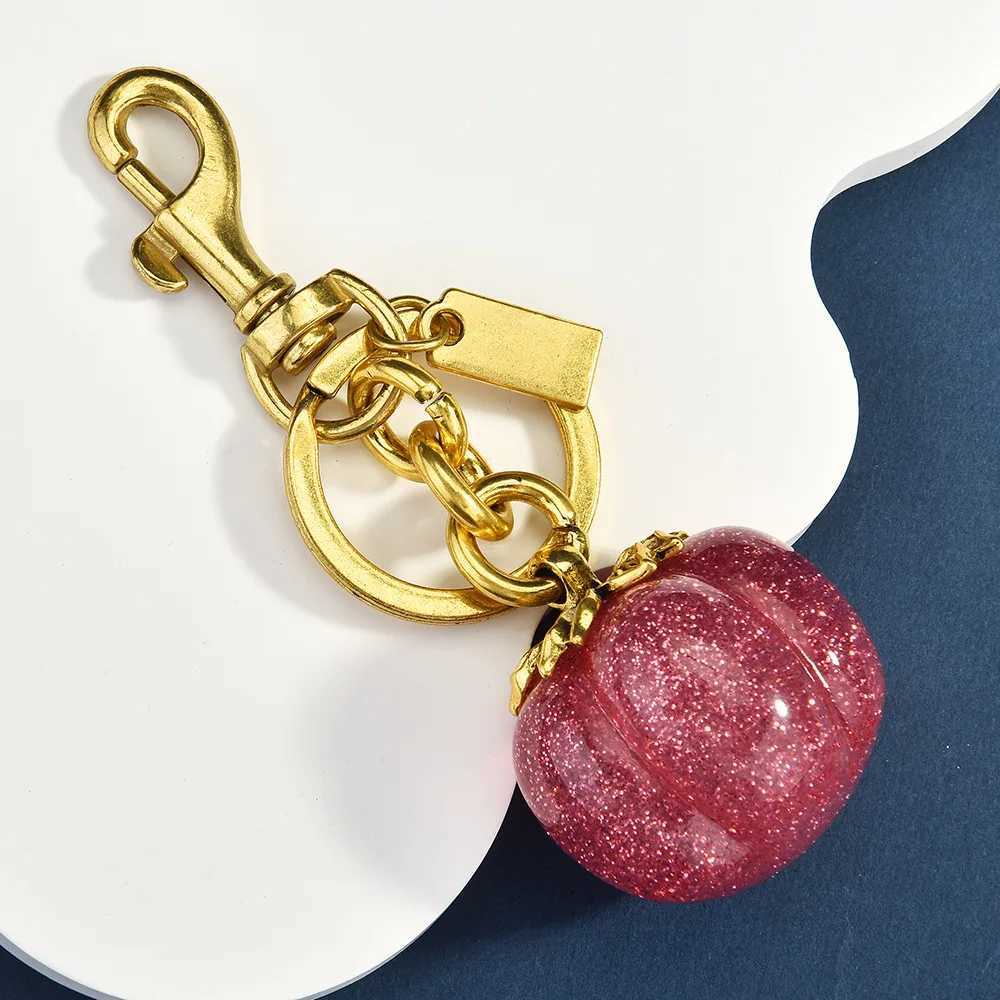Luxury 01New persimmon keychain bag pendant womens bag accessory everything goes well keychain Y250928as