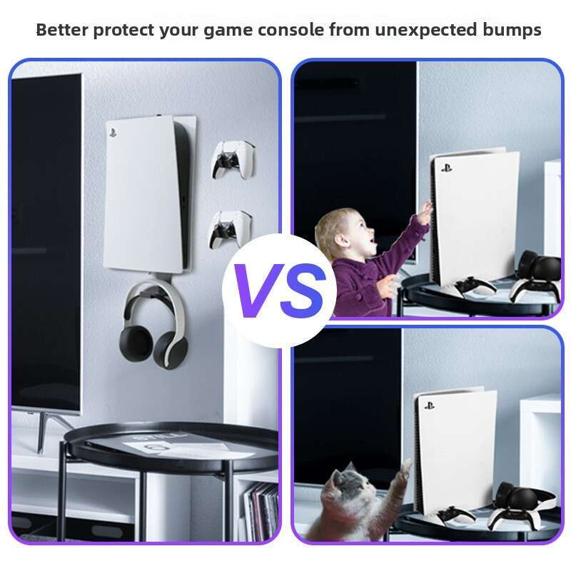 PS5 Wall Mount P5 Game PS5/PS5 Pro/PS5 Slim Console Stand
